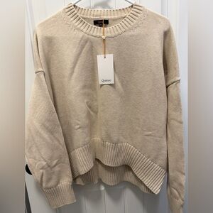 Quince Organic Cotton Boyfriend Crew Sweater